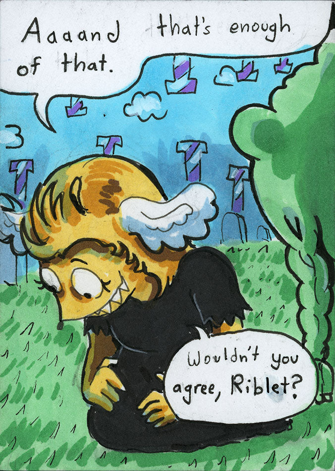 Floofle World chapter 1 panel 7 (Hand drawn)