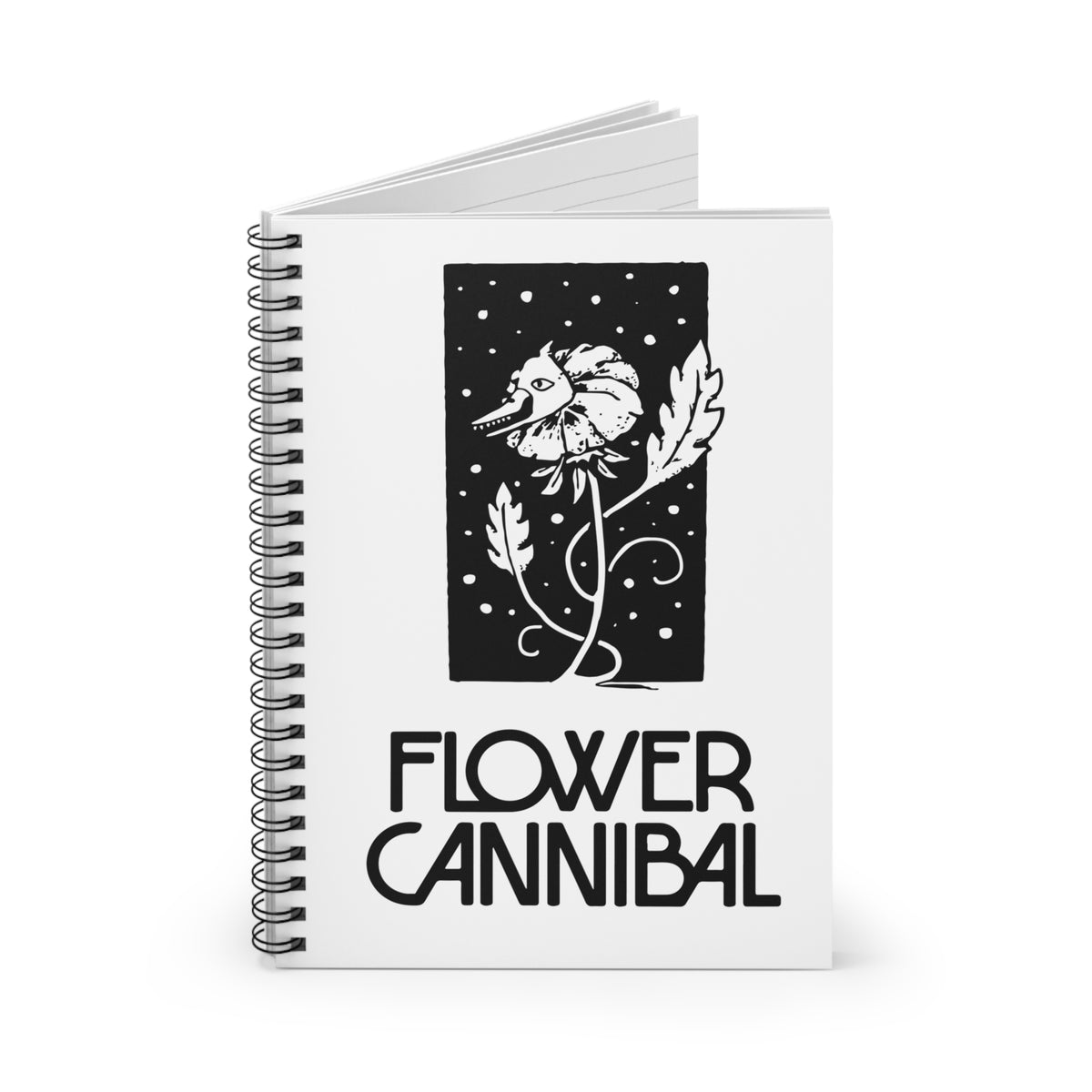 Spiral Notebook (Ruled Paper) - Flower Cannibal