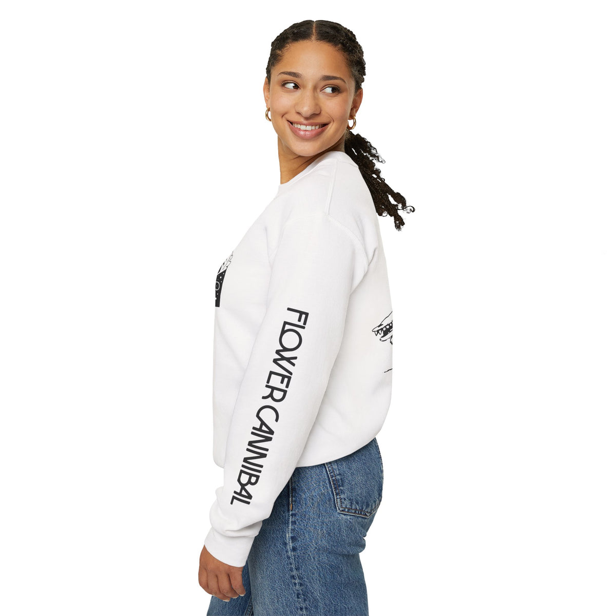 Crewneck Sweatshirt (Unisex Heavy Blend™) - Flower Cannibal