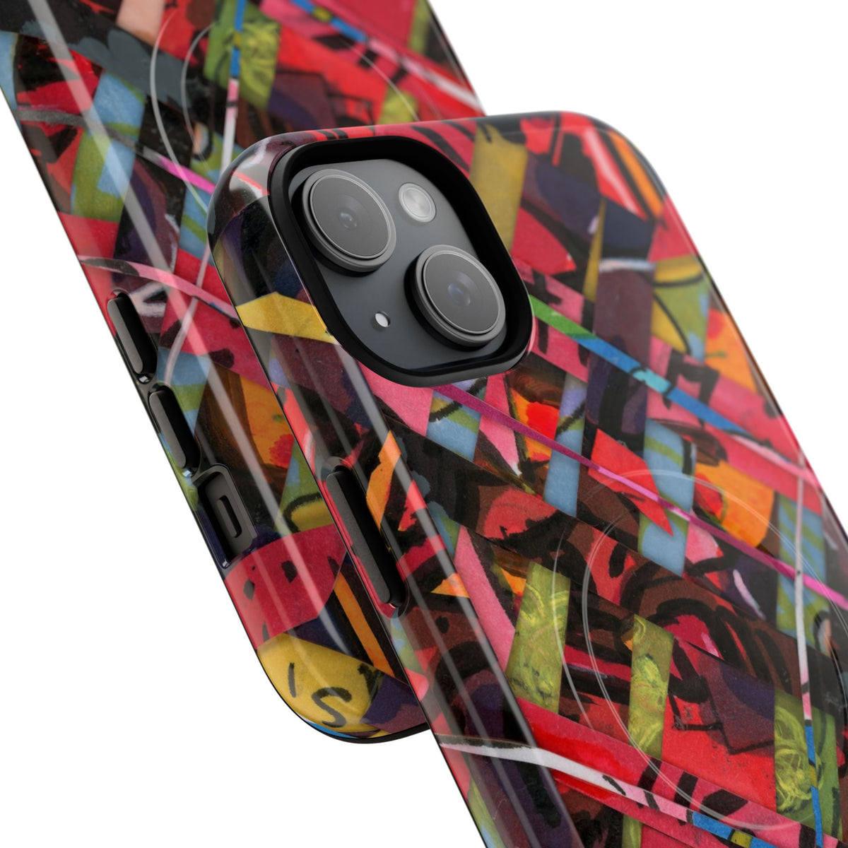 Abstracted Scraps Tough Magnetic Cases