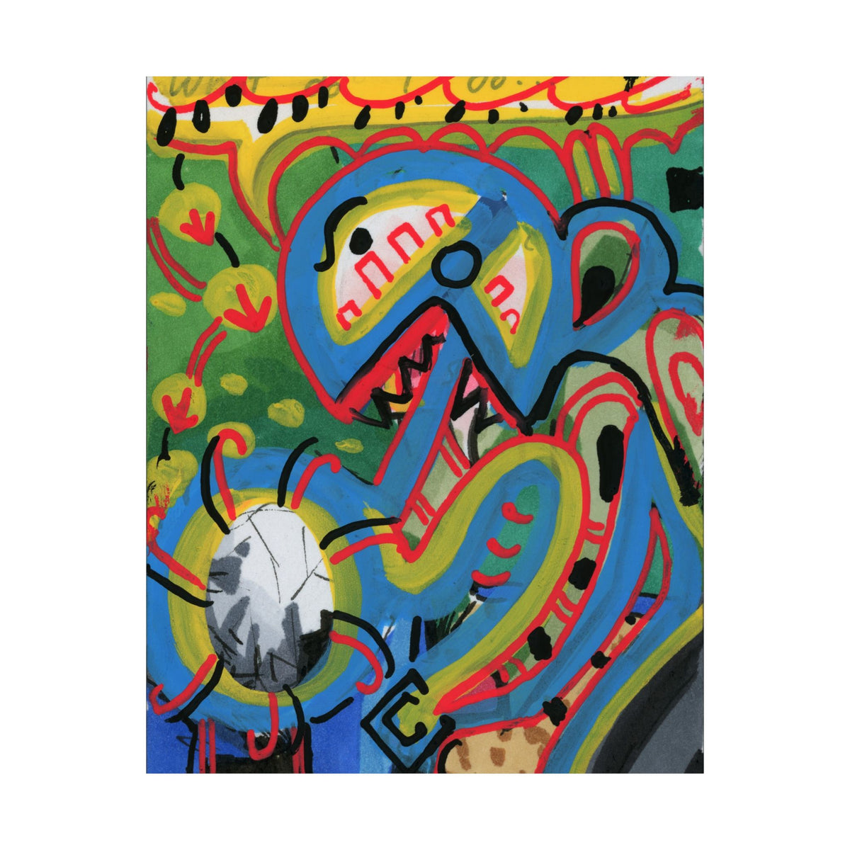 Color Blast Matte Vertical Poster