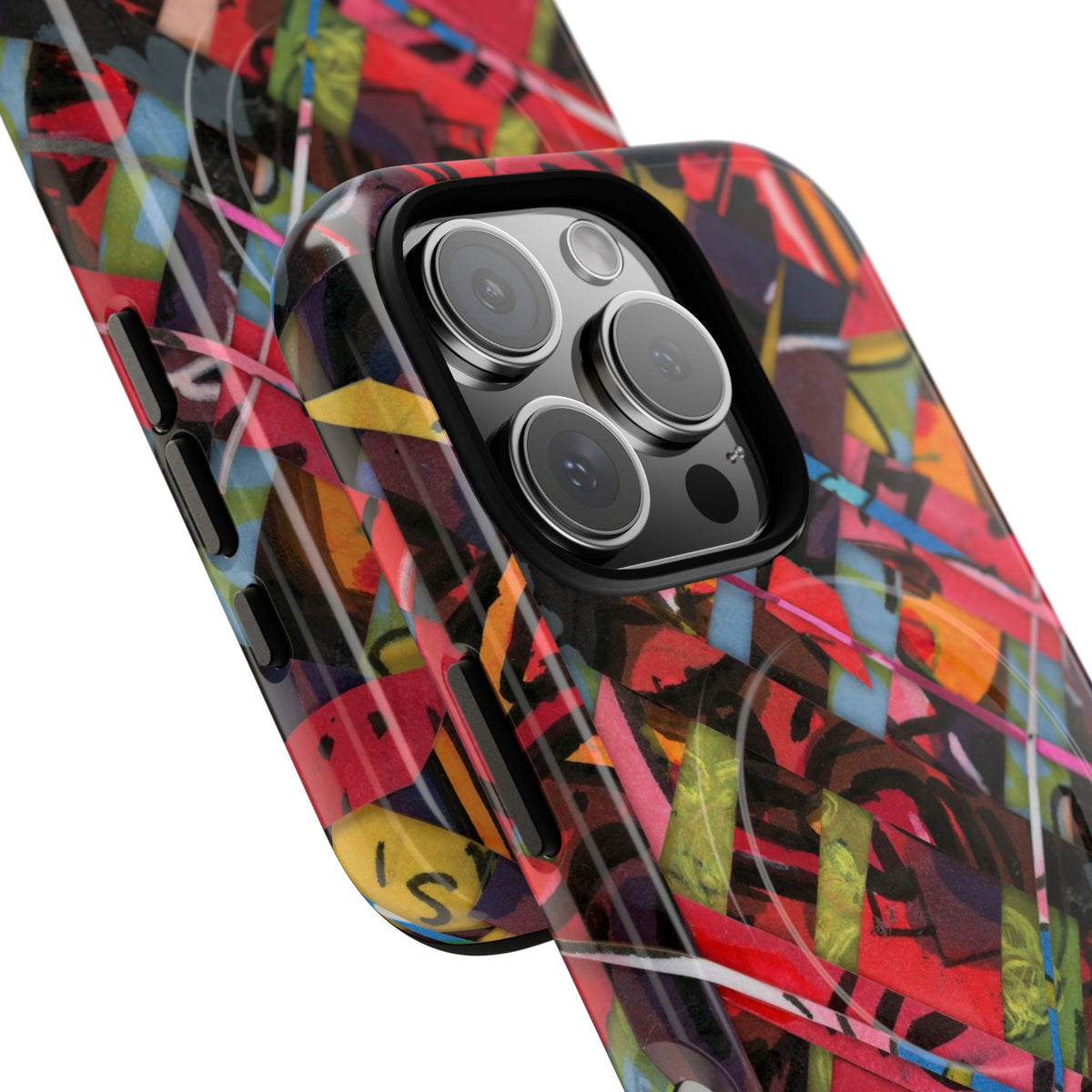 Abstracted Scraps Tough Magnetic Cases