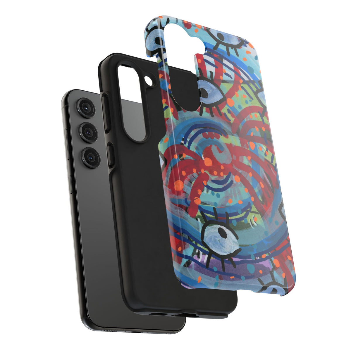 Eyeball Attack Tough Phone Cases