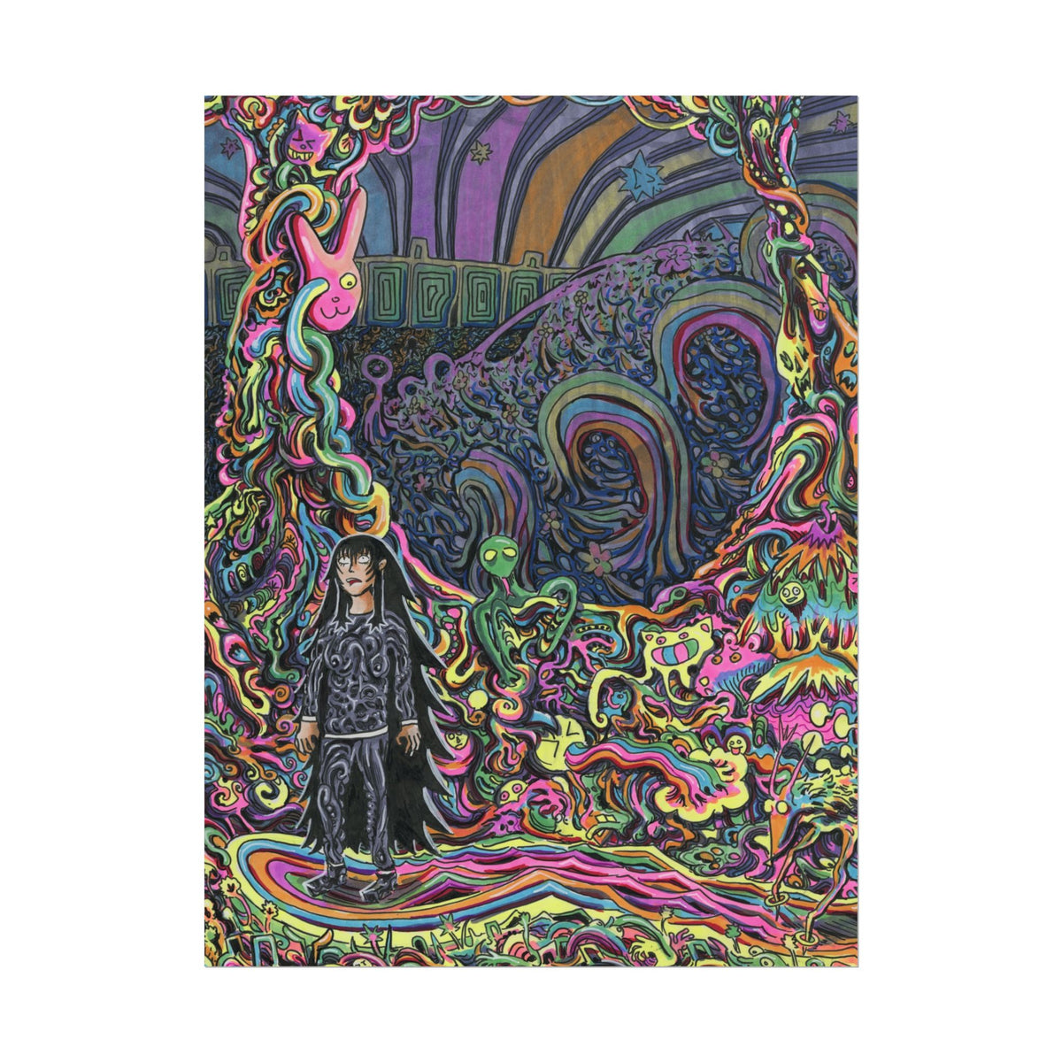 "Welcome to Floofle World" Print
