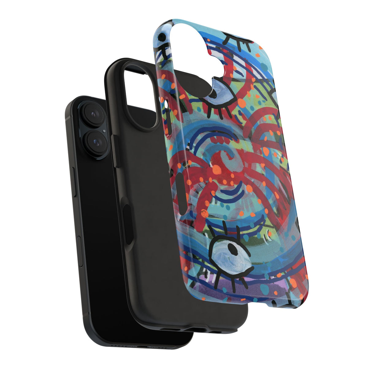 Eyeball Attack Tough Phone Cases