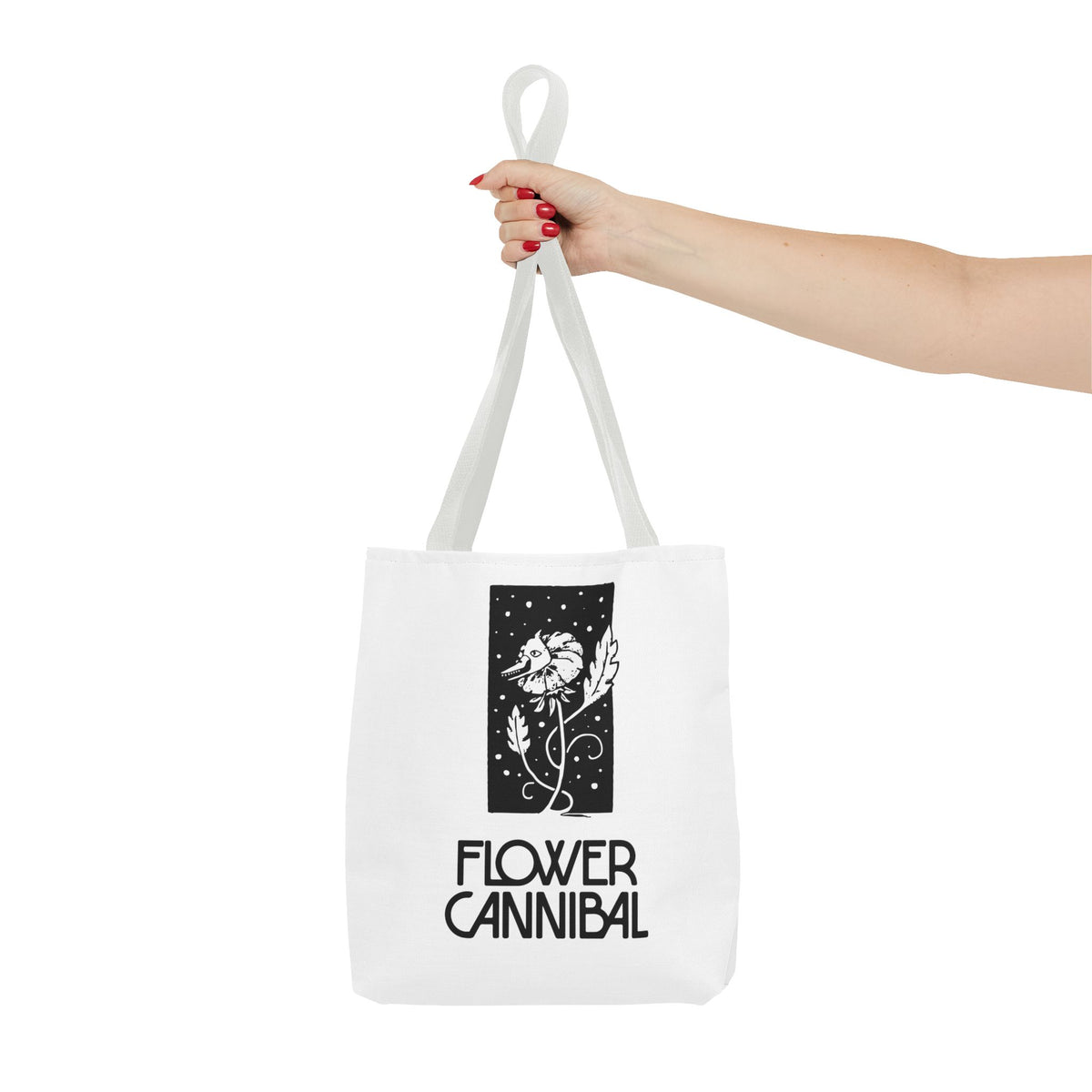 Tote Bag (white) - Flower Cannibal
