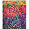 Colorful Squiggly Lines Spiral Notebook - Ruled Line