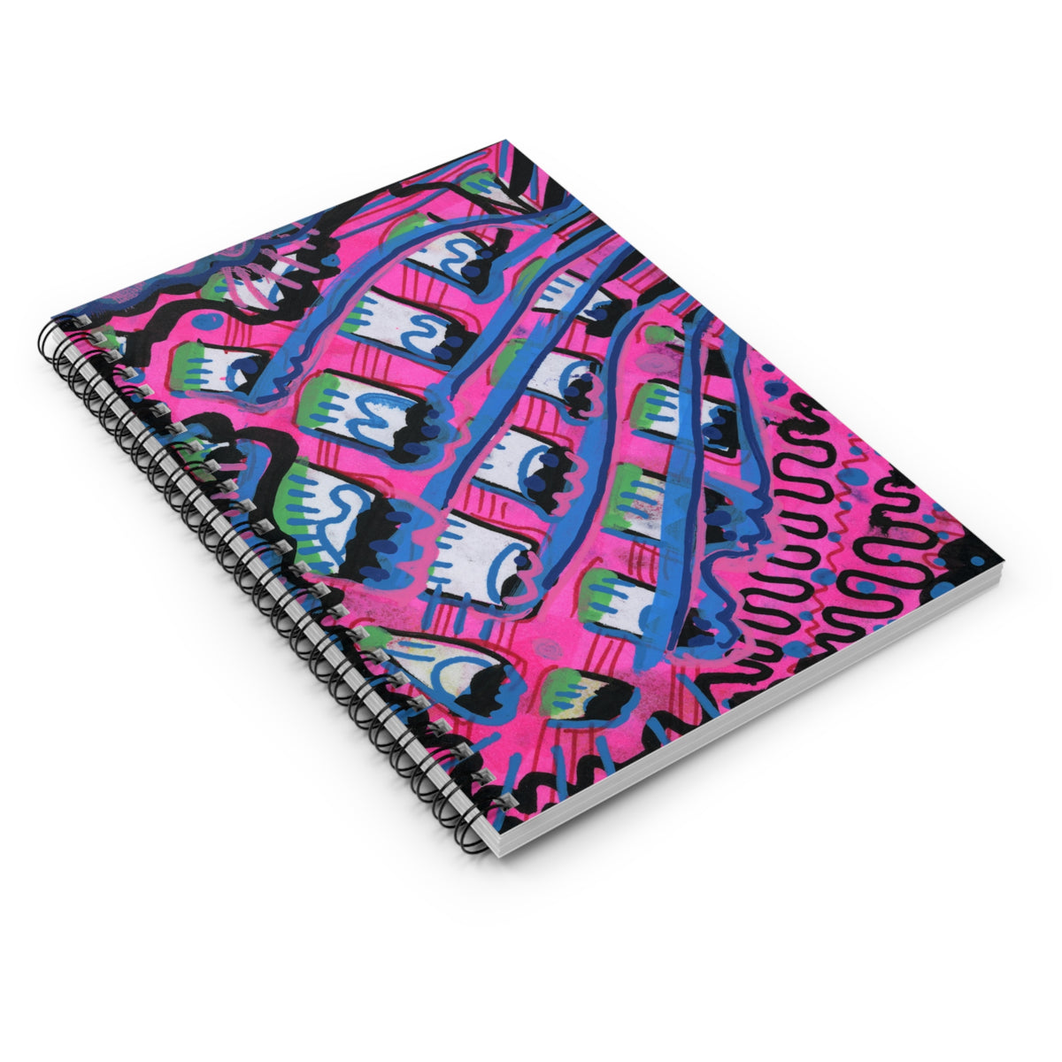 Pink Blast Spiral Notebook - Ruled Line