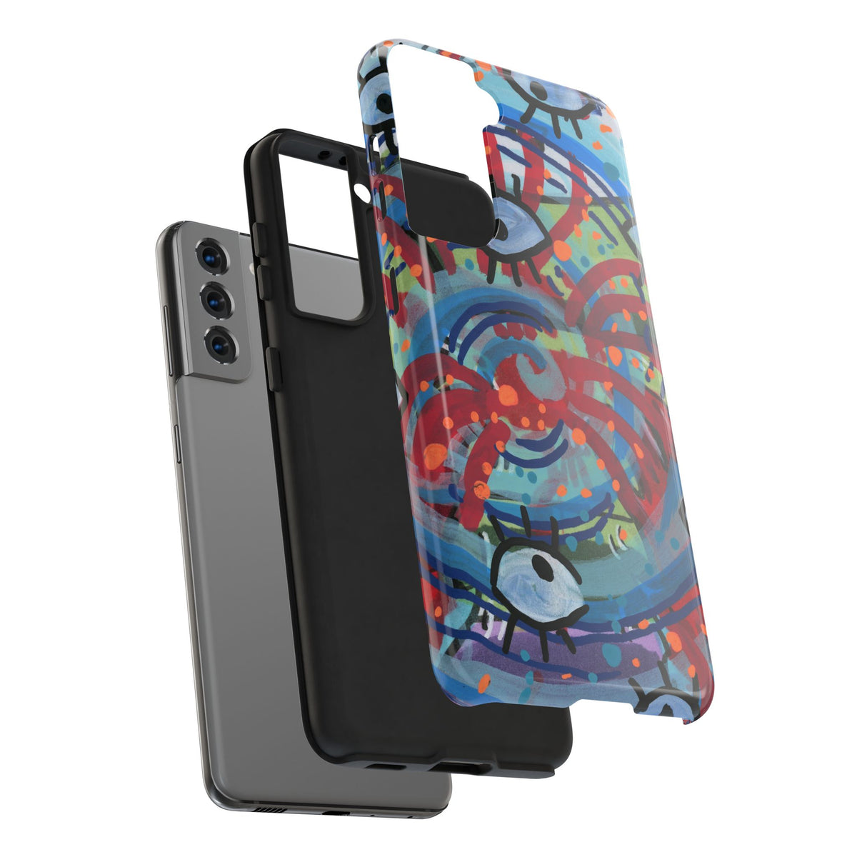 Eyeball Attack Tough Phone Cases