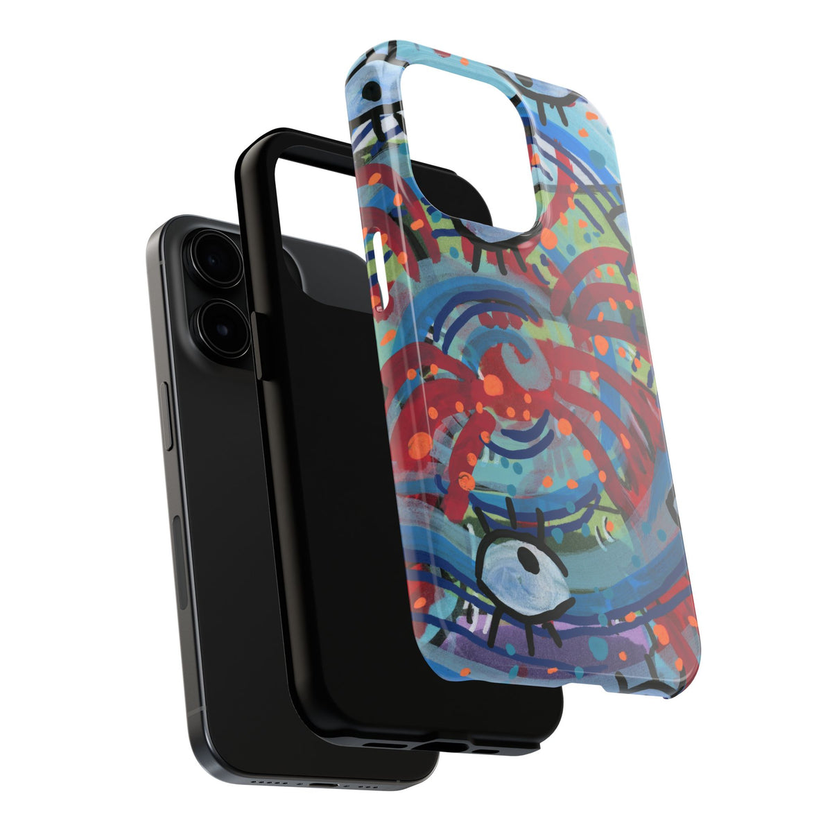 Eyeball Attack Tough Phone Cases
