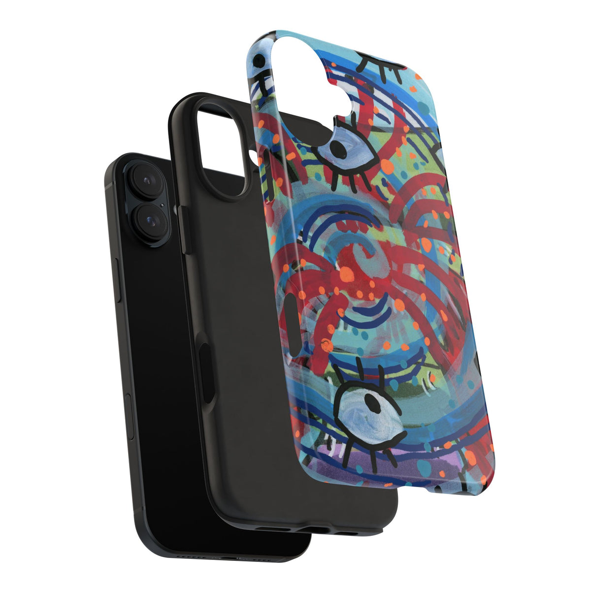 Eyeball Attack Tough Phone Cases