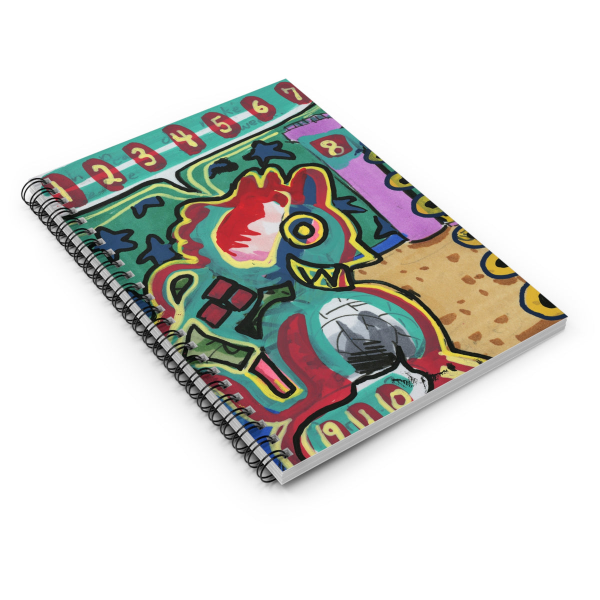 Smiley Creature Spiral Notebook - Ruled Line