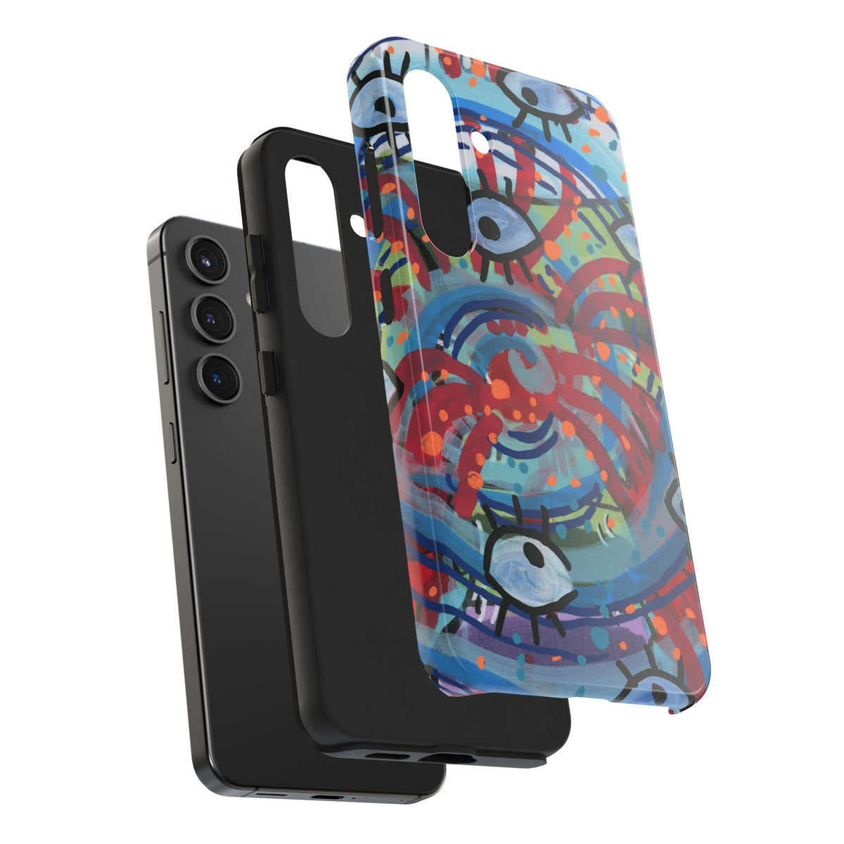 Eyeball Attack Tough Phone Cases