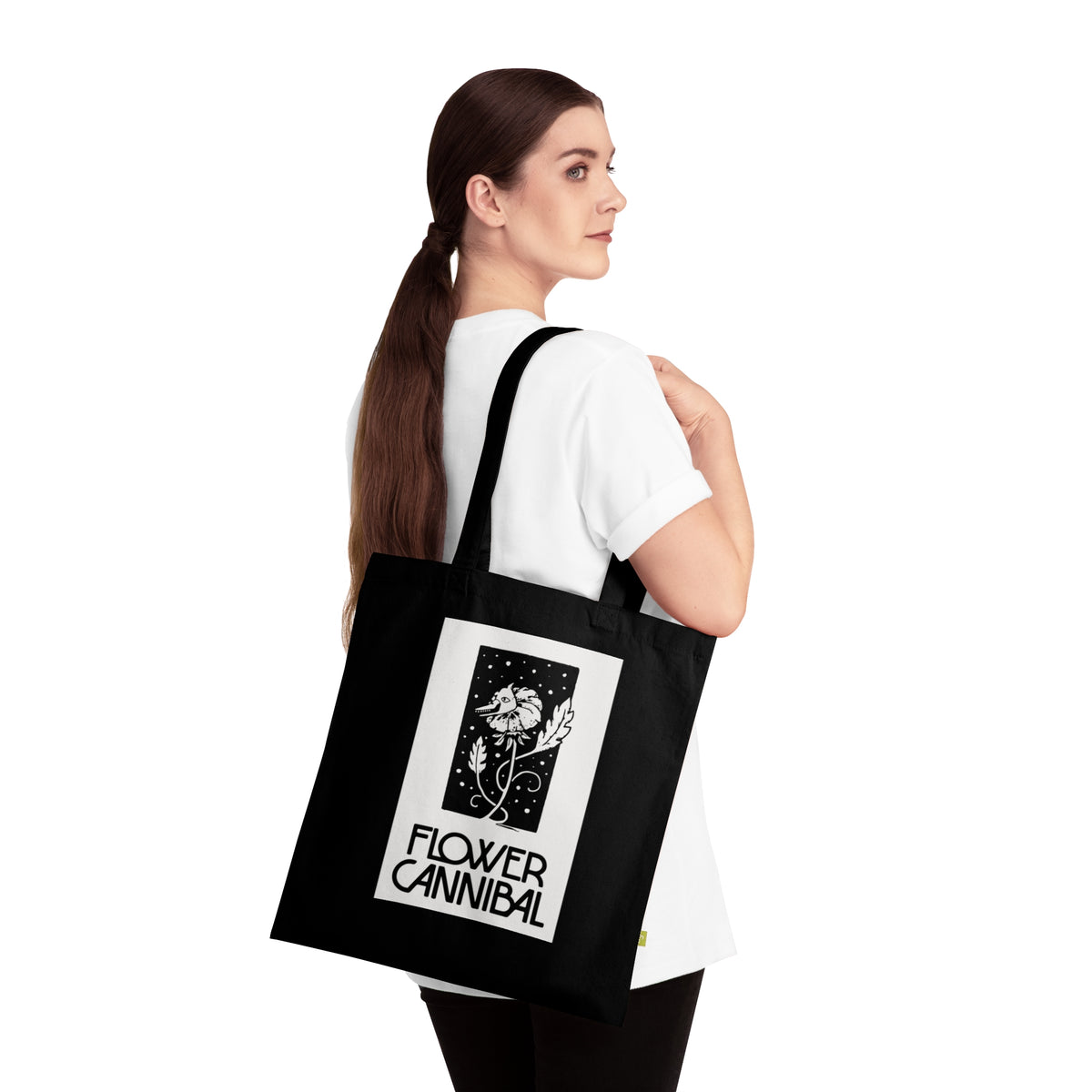 Tote Bag (Black) - Flower Cannibal