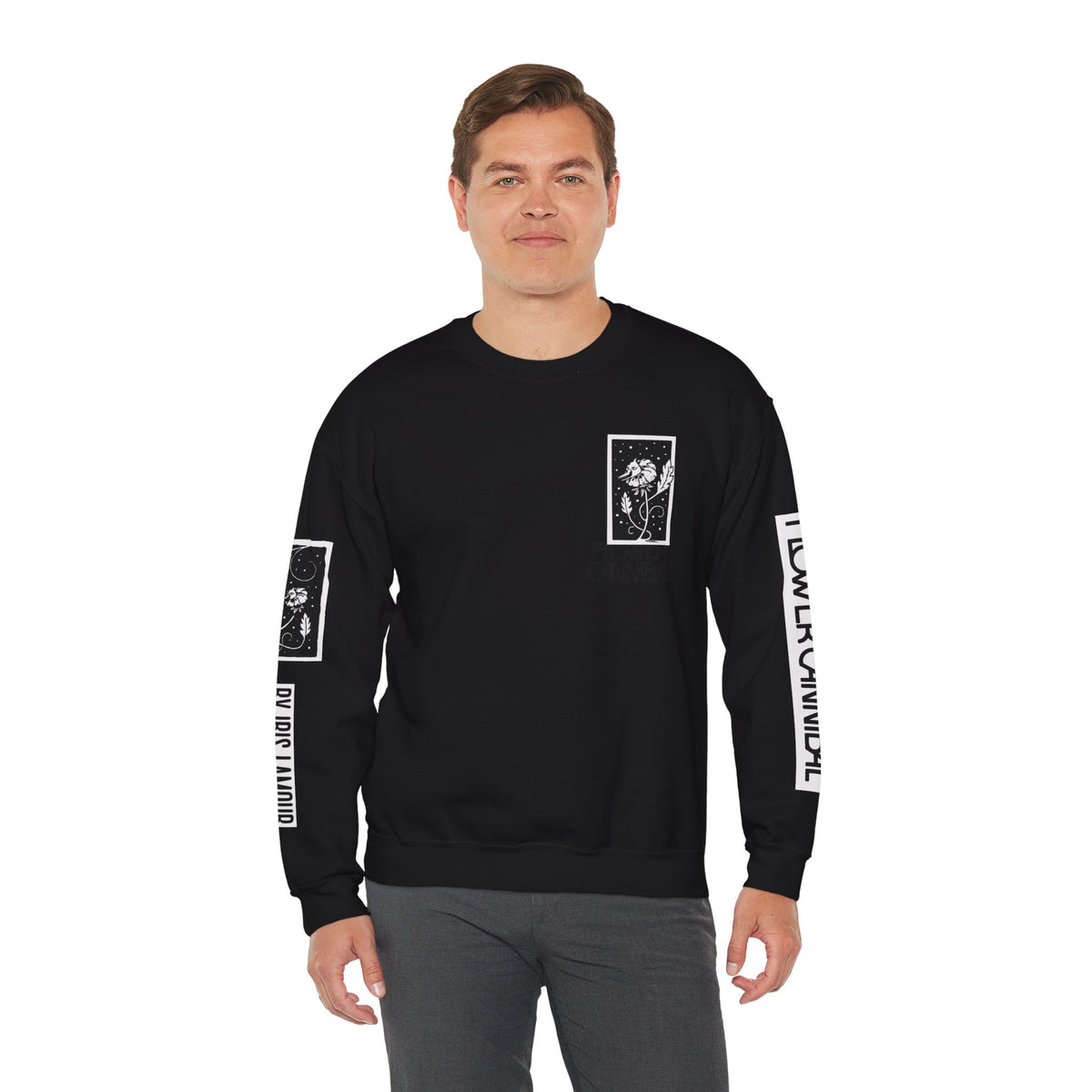 Crewneck Sweatshirt (Unisex Heavy Blend™) - Flower Cannibal