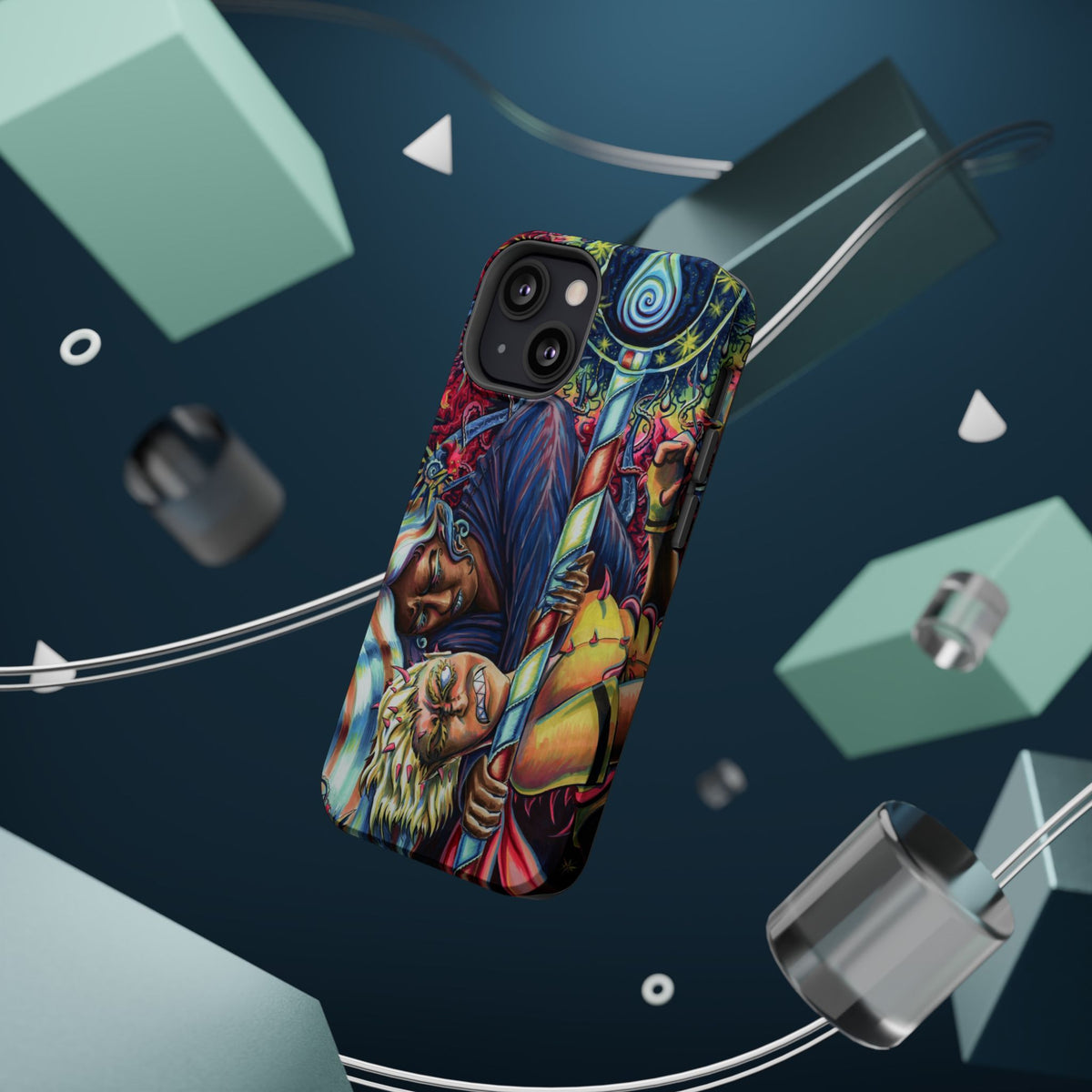 Magnetic Impact-Resistant Phone Case - Sister Duel
