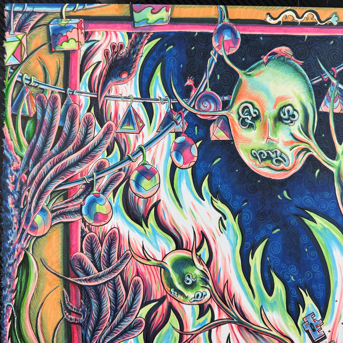 Early Bird gets the Intestinal Worm (Original Handmade Painting)