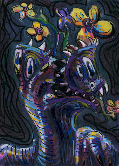 Flower Friend (original painting)