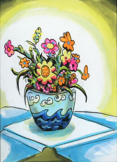 Flower Vase (original painting)