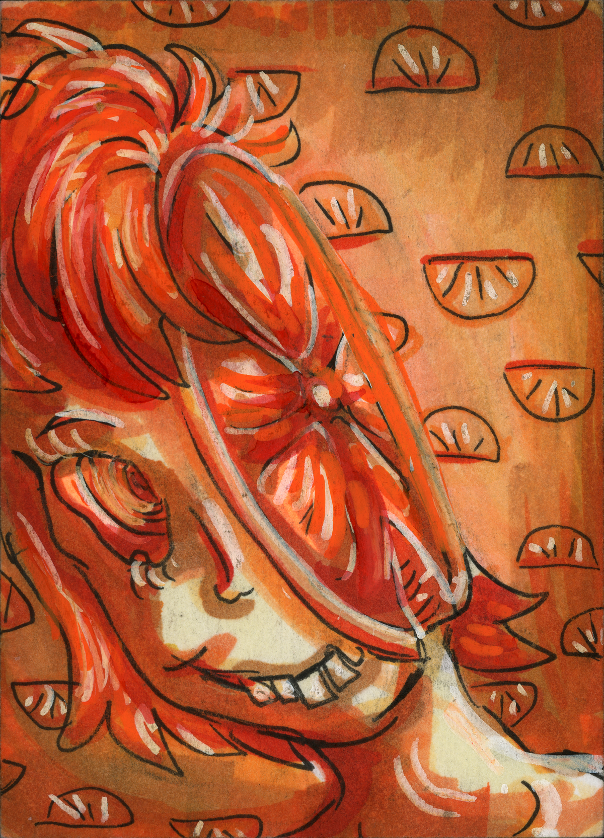 Orange Brain (original painting)