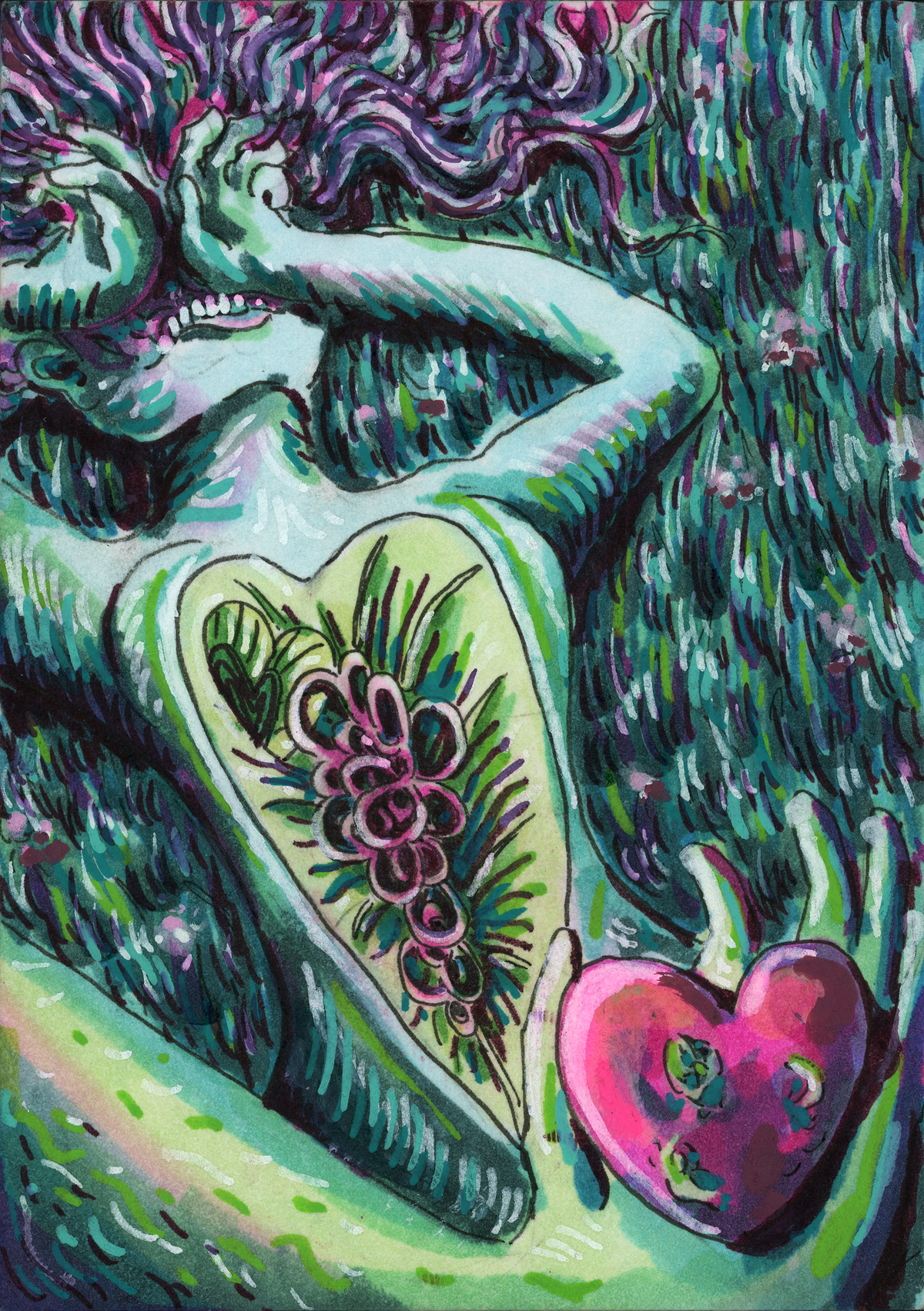 Rotting Heart (original painting)